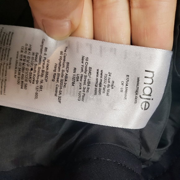 Maje Via cropped military style jacket - Picture 10 of 11